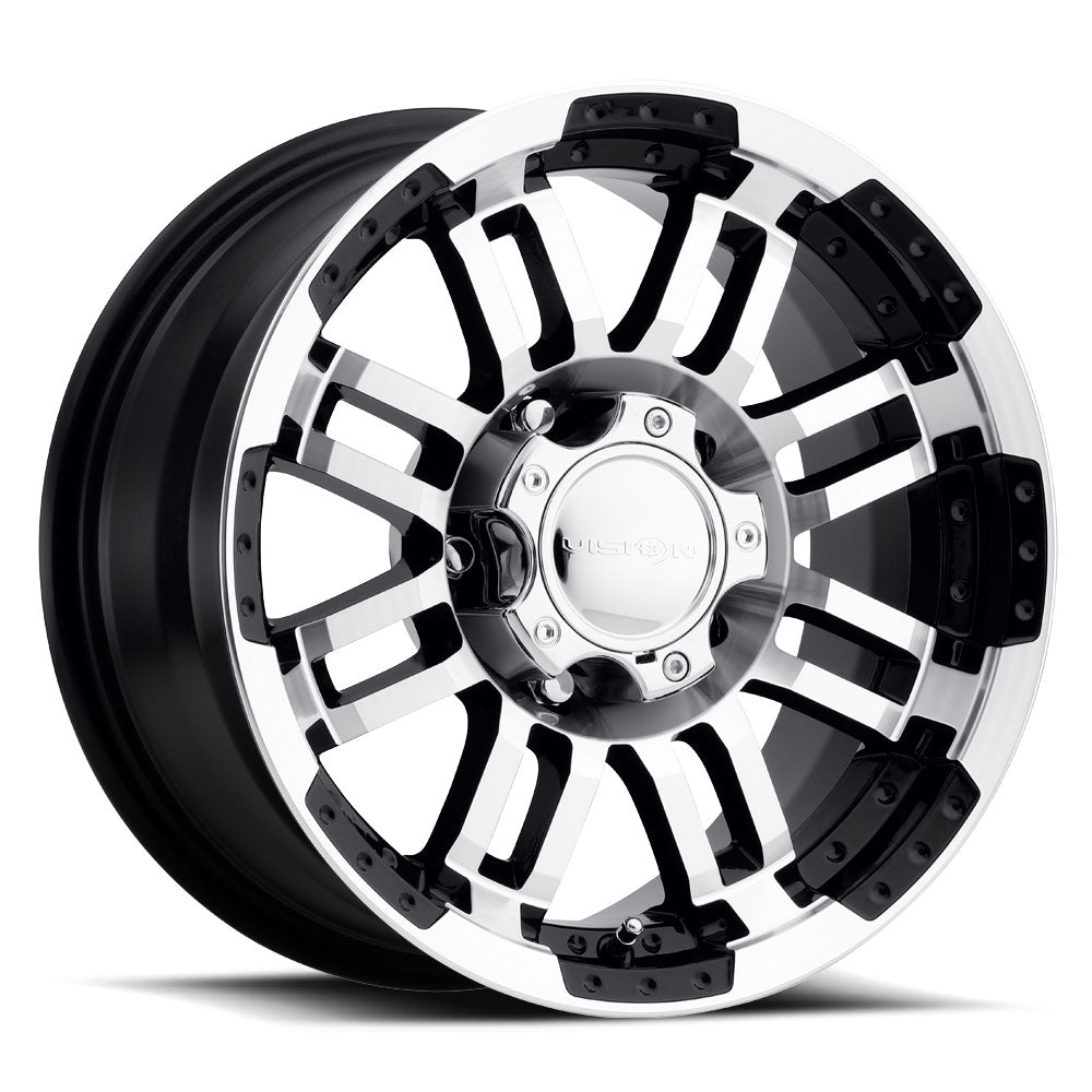 Vision Off-Road - Warrior - 375- 5X5 Gloss Black Machined Face- JT/JL/JK