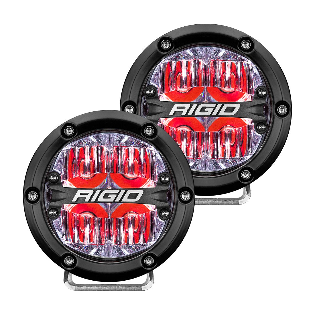 360 Series 4 Inch LED Drive Optic Red Backlight (Pair)