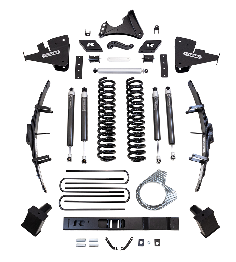 ReadyLift Ford SuperDuty F250 8.5'' Lift W/ Falcon Shocks & Radius Drops