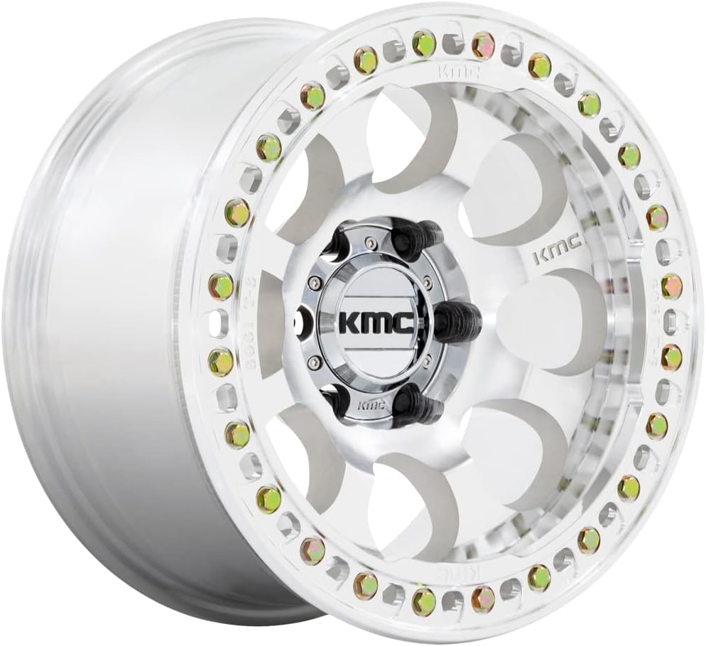 KMC Wheels KM237 Riot Series Beadlock Wheel 17X9 5X5 12mm Offset Machined  - JT/JL/JK
