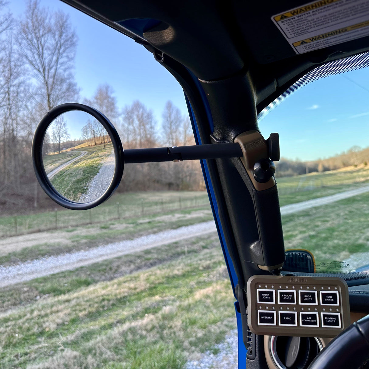 CMM Offroad Jeep 8 inch Breakaway Side Mirrors (Does Not Include Mirror Mounts)
