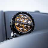 360 Series 4 Inch LED Spot Optic Amber Backlight (Pair)