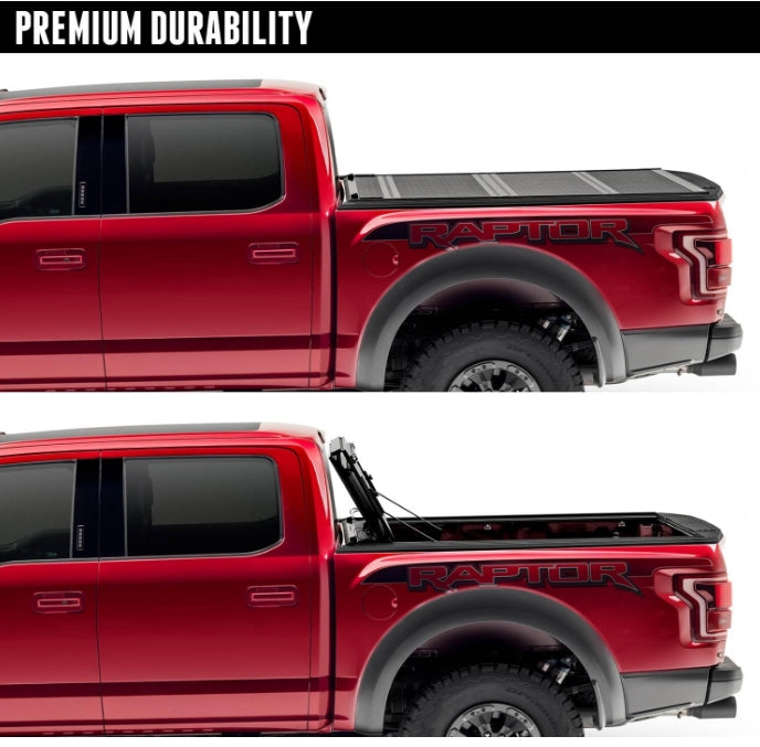 BAK BAKFlip F1 Hard Folding Truck Bed Tonneau Cover | 772227RB | Fits 2019-2024 Dodge Ram 1500 w/RamBox, Fits w/and w/o Multi-Function (Split) Tailgate 5' 7" Bed (67.4")