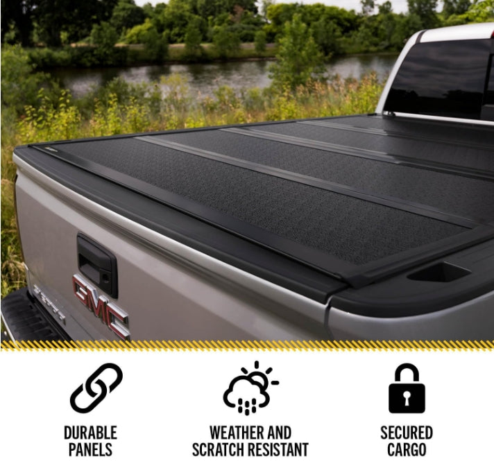 BAK BAKFlip F1 Hard Folding Truck Bed Tonneau Cover | 772227RB | Fits 2019-2024 Dodge Ram 1500 w/RamBox, Fits w/and w/o Multi-Function (Split) Tailgate 5' 7" Bed (67.4")