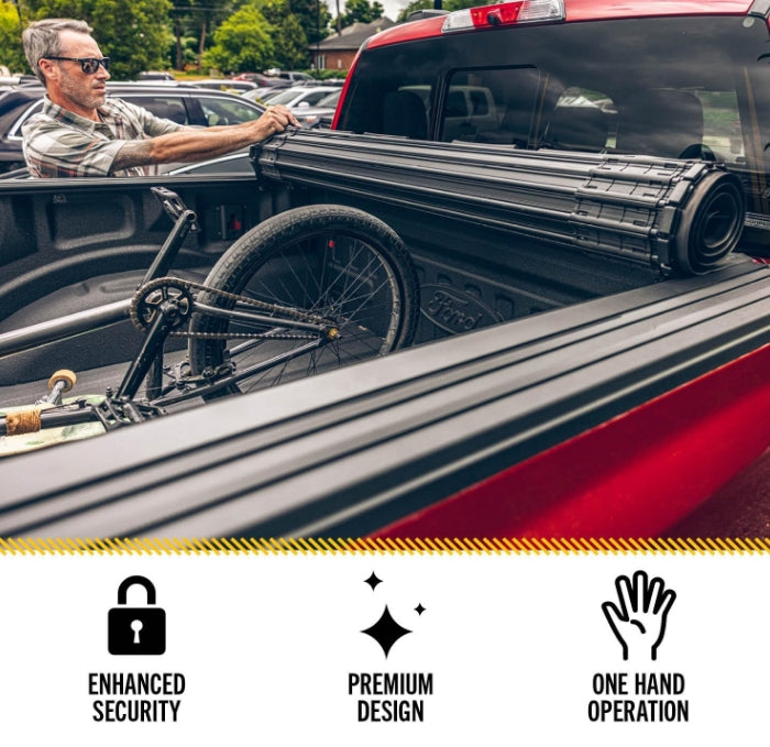 BAK Revolver X4s Hard Rolling Truck Bed Tonneau Cover | 80207RB | Fits 2009-2024 Dodge Ram w/RamBox 5' 7" Bed (67.4")