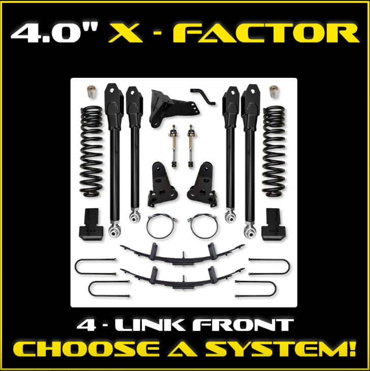17-22 Ford F250/350 4.0" X- Factor Series Suspension System (DIESEL)