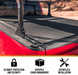 BAK Revolver X4ts Hard Rolling Truck Bed Tonneau Cover | 80409TRK | Fits 2007-2021 Toyota Tacoma (w Track System) Won't fit Trail Special Edition Storage Boxes 5' 7" Bed (68.4")