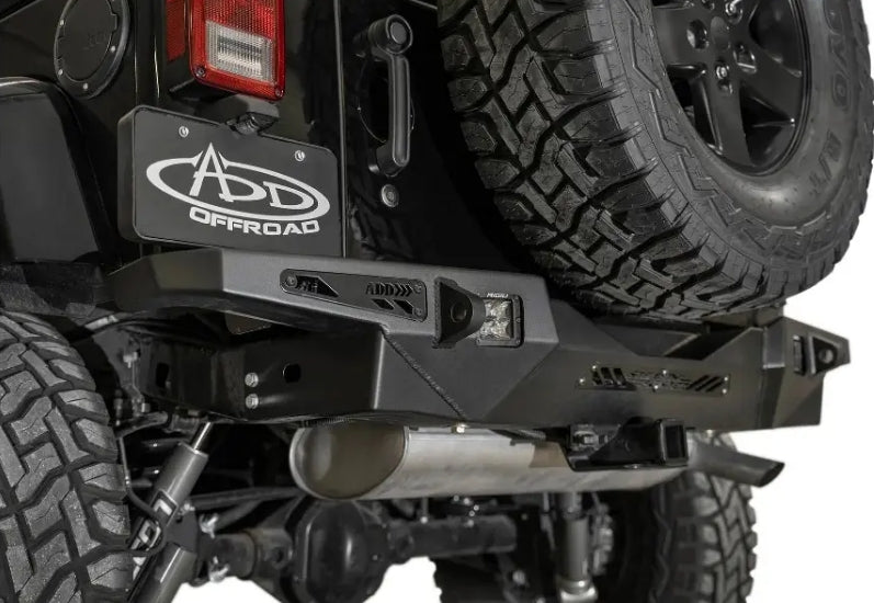 Addictive Desert Designs Stealth Fighter Rear Bumper, Heritage Hammer Black - JK