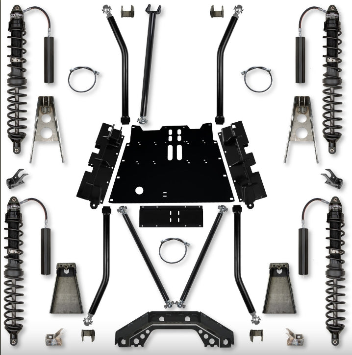Jeep LJ 3.5" X-Factor X2 Flat Belly Trail Runner Long Arm System