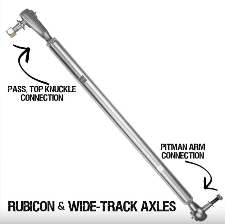 Pro-X Top Mount Drag Link (JL/JLU/JT Rubicon and Wide Track Axles)
