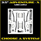 Jeep JK (2DR) 3.5" Adventure - X Mid-arm System