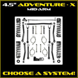 Jeep JK (2DR) 4.5" Adventure - X Mid-arm System