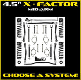Jeep JK (2DR) 4.5" X-Factor Mid-arm System