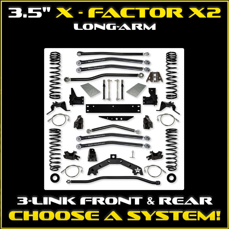 Jeep JK (2DR) 3.5" X - Factor X2 Long-Arm System