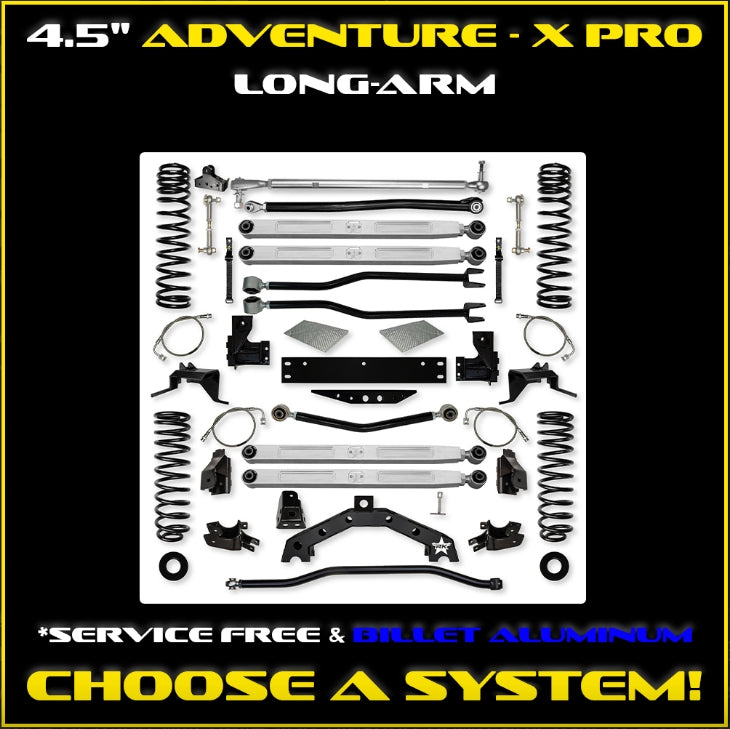 Jeep JK (2DR) 4.5" Adventure - X PRO Long-Arm System