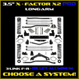 Jeep JK (2DR) 3.5" X - Factor X2 PRO Long-Arm System