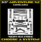 Jeep JKU (4DR) 3.5" Adventure - X2 Long-Arm System