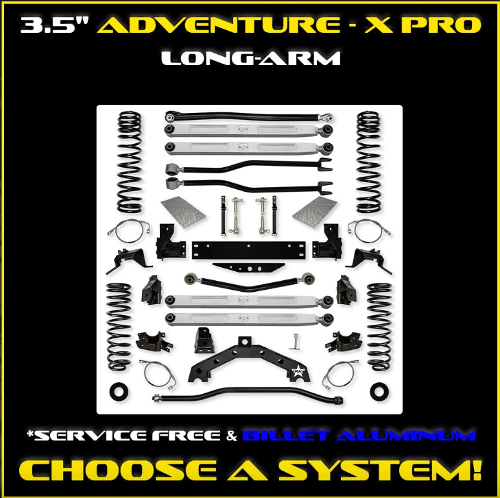 Jeep JKU (4DR) 3.5" Adventure - X PRO Long-Arm System