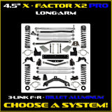 Jeep JKU (4DR) 4.5" X - Factor X2 PRO Long-Arm System
