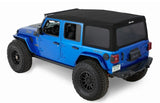 Bestop Supertop Squareback Soft Top - Black Diamond - JLU 4DR