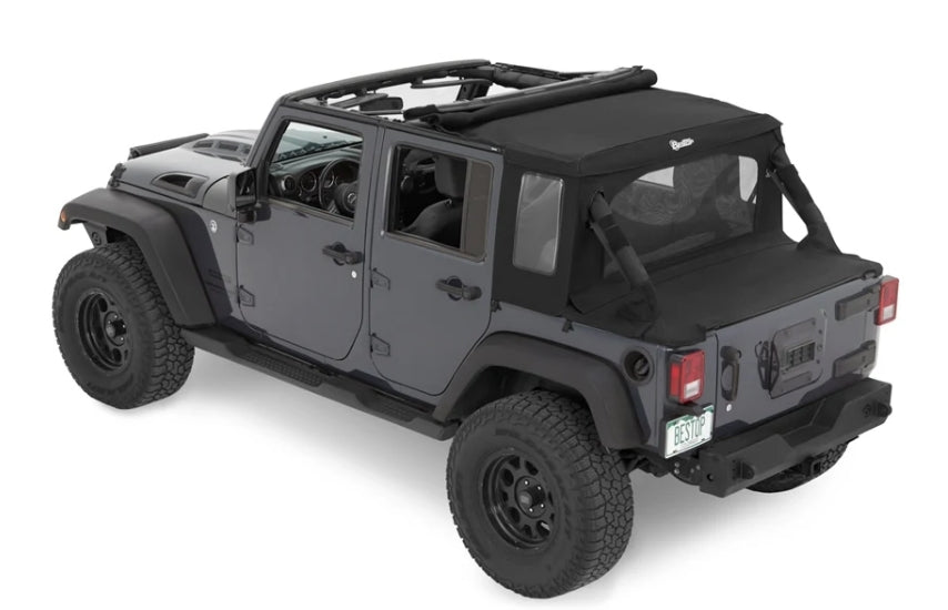 Bestop Halftop Soft Top Conversion Kit, Black Twill - JK 4DR