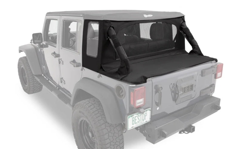 Bestop Halftop Soft Top Conversion Kit, Black Diamond - JK 4DR