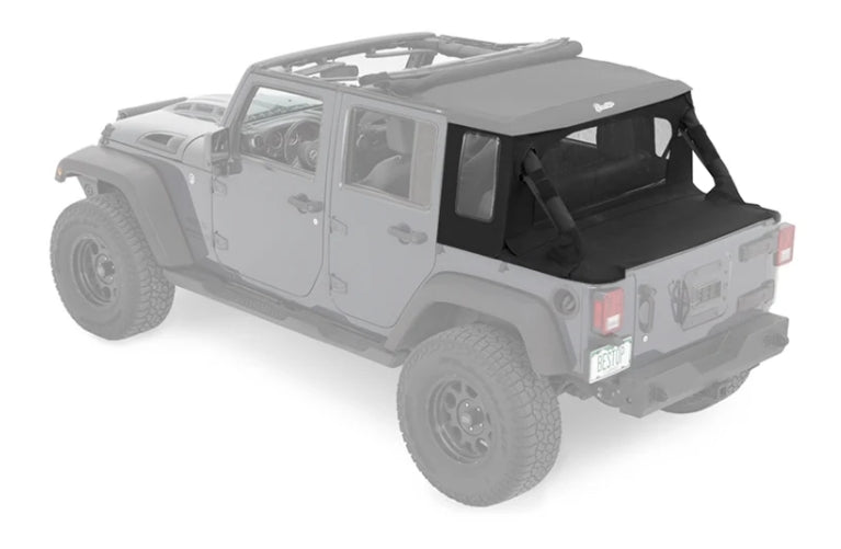 Bestop Halftop Soft Top Conversion Kit, Black Diamond - JK 4DR