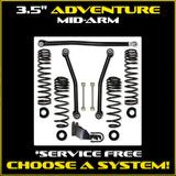 Jeep JL (2DR) 3.5" Adventure Mid-arm System (SPORT/SAHARA)