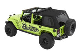 Bestop Trektop Pro Hybrid Slantback Twill Soft Top, Black - JKU 4DR