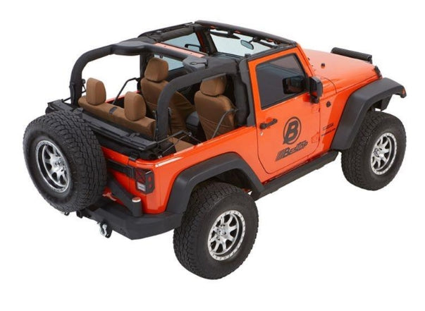 Bestop Trektop NX Glide Convertible Soft Top Black Diamond - JK 2DR