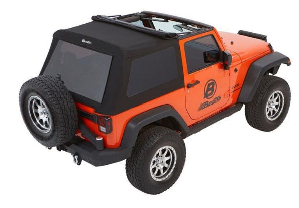 Bestop Trektop NX Glide Convertible Soft Top Black Diamond - JK 2DR