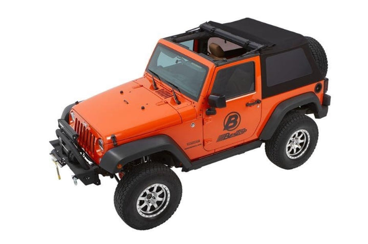 Bestop Trektop NX Glide Convertible Soft Top Black Diamond - JK 2DR