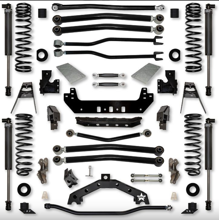 Jeep JL (2DR) 4.5" Adventure - X2 "No-Limits" Long-Arm System (RUBICON)