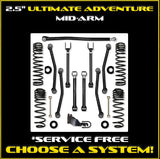 Jeep JLU (4DR) 2.5" Ultimate Adventure Diesel Mid-arm System