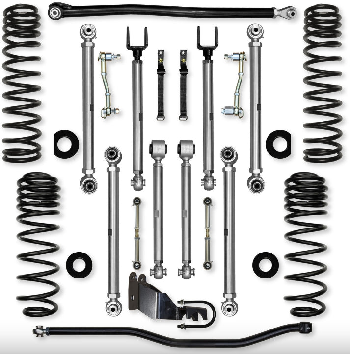 Jeep JLU (4DR) 2.5" Diesel X-Factor PRO Mid-arm System (SPORT/SAHARA)