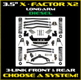 Jeep JLU (4DR) 3.5" X - Factor X2 Diesel Long-Arm System