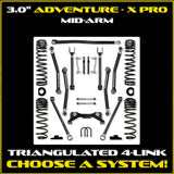 JEEP JT Gladiator 3.0" Adventure - X PRO Mid-Arm System