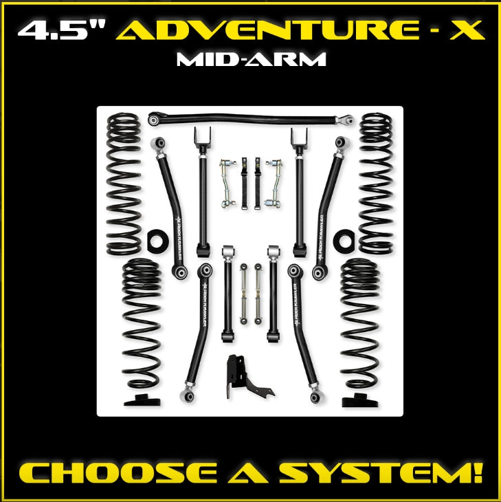 Jeep JT Gladiator 4.5" Adventure - X Mid-Arm System