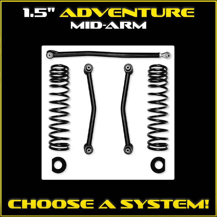 Jeep JT Gladiator 1.5" Adventure Mid-Arm System