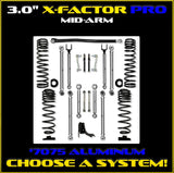 Jeep JT Gladiator 3.0" X-Factor PRO Mid-Arm System