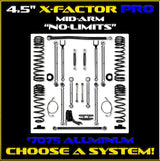 Jeep JT Gladiator 4.5" X-Factor PRO "No Limits" Mid-Arm System (RUBICON)