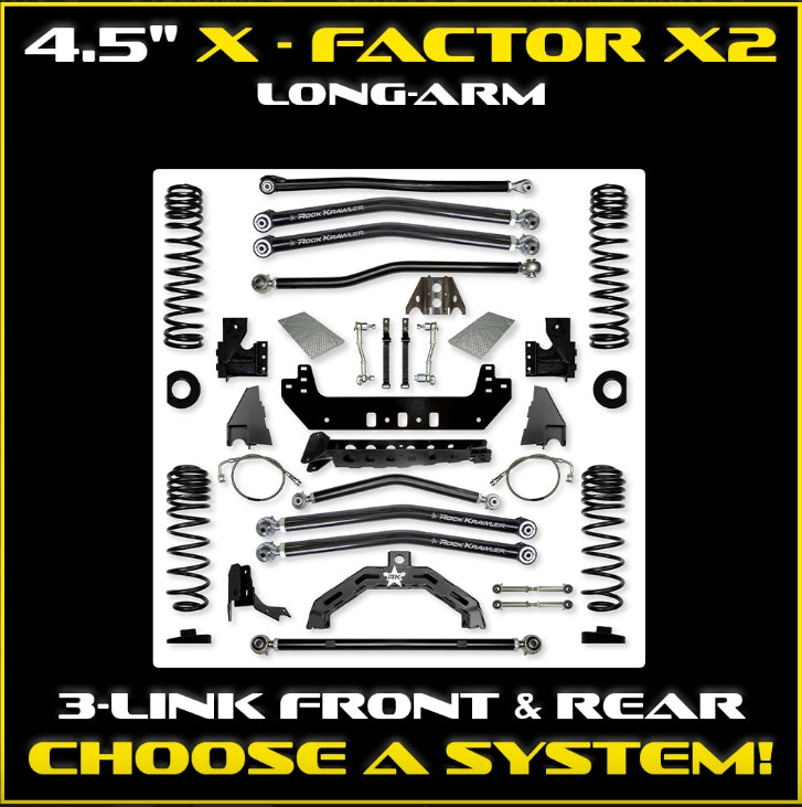 Jeep JT Gladiator 4.5" X-Factor X2 Long-Arm System