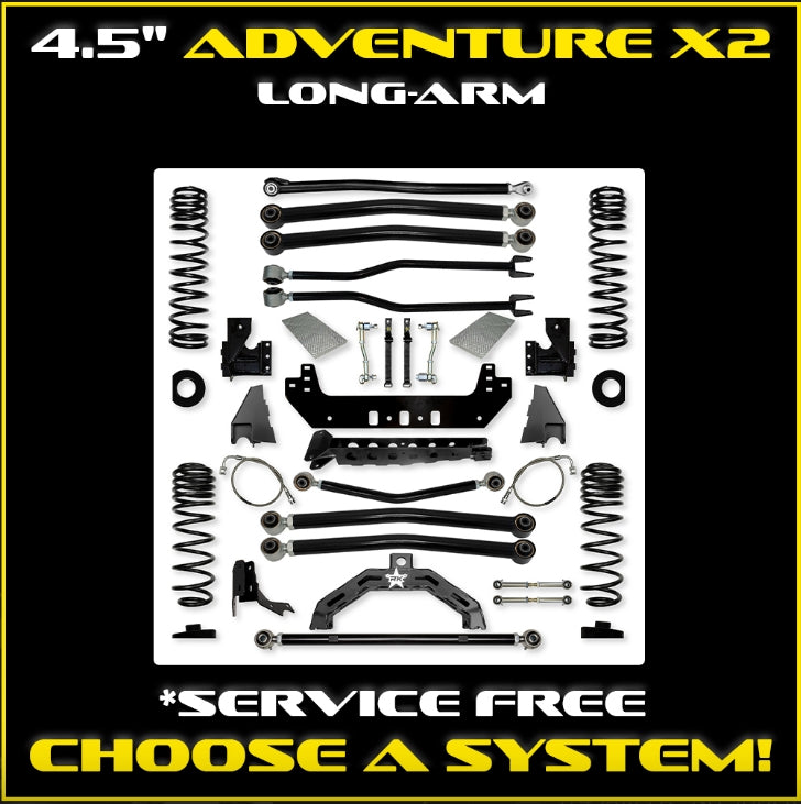 Jeep JT Gladiator 4.5" Adventure X2 Long-Arm System