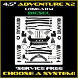 Jeep JT Gladiator  4.5" Adventure X2 Diesel Long-Arm System
