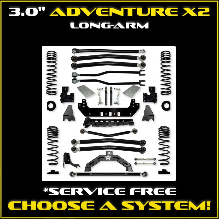 Jeep JT Gladiator  3.0" Adventure - X2 Long-Arm System