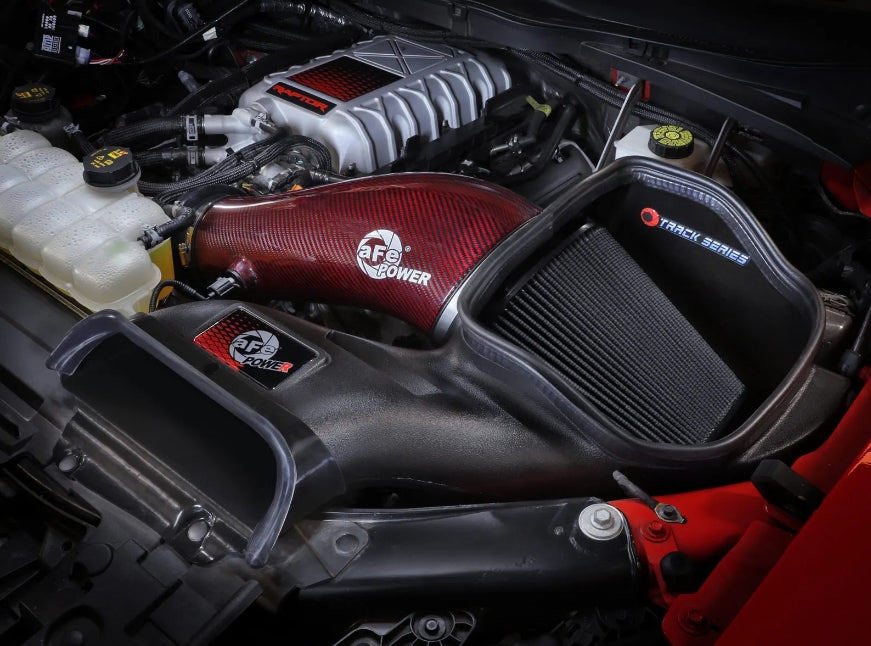 aFe Magnum FORCE Stage-2 Cold Air Intake System w/ Pro 5R Filter (RED Carbon) (RAPTOR R ONLY)