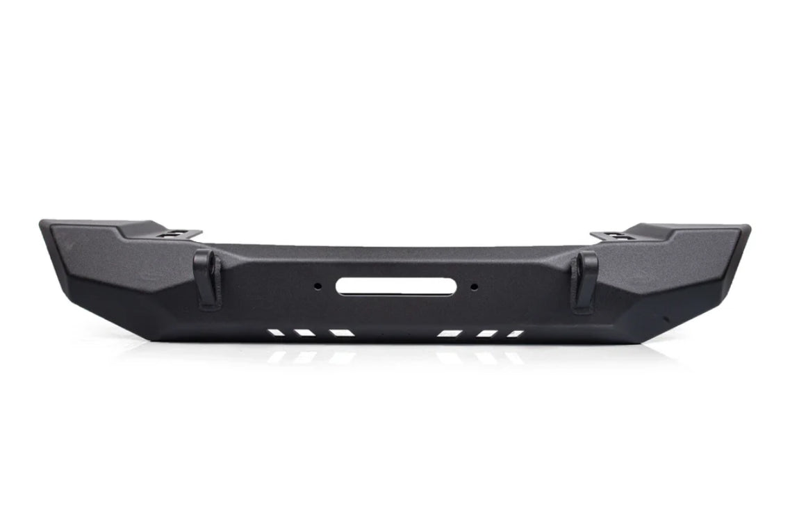 Crawltek Pyro Mid-Width Front Bumper - Black - TJ/LJ/CJ/YJ