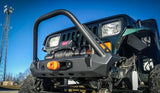 Crawltek Pyro Stubby Front Bumper w/ Flat Top Stinger - Black - TJ/LJ/YJ/CJ