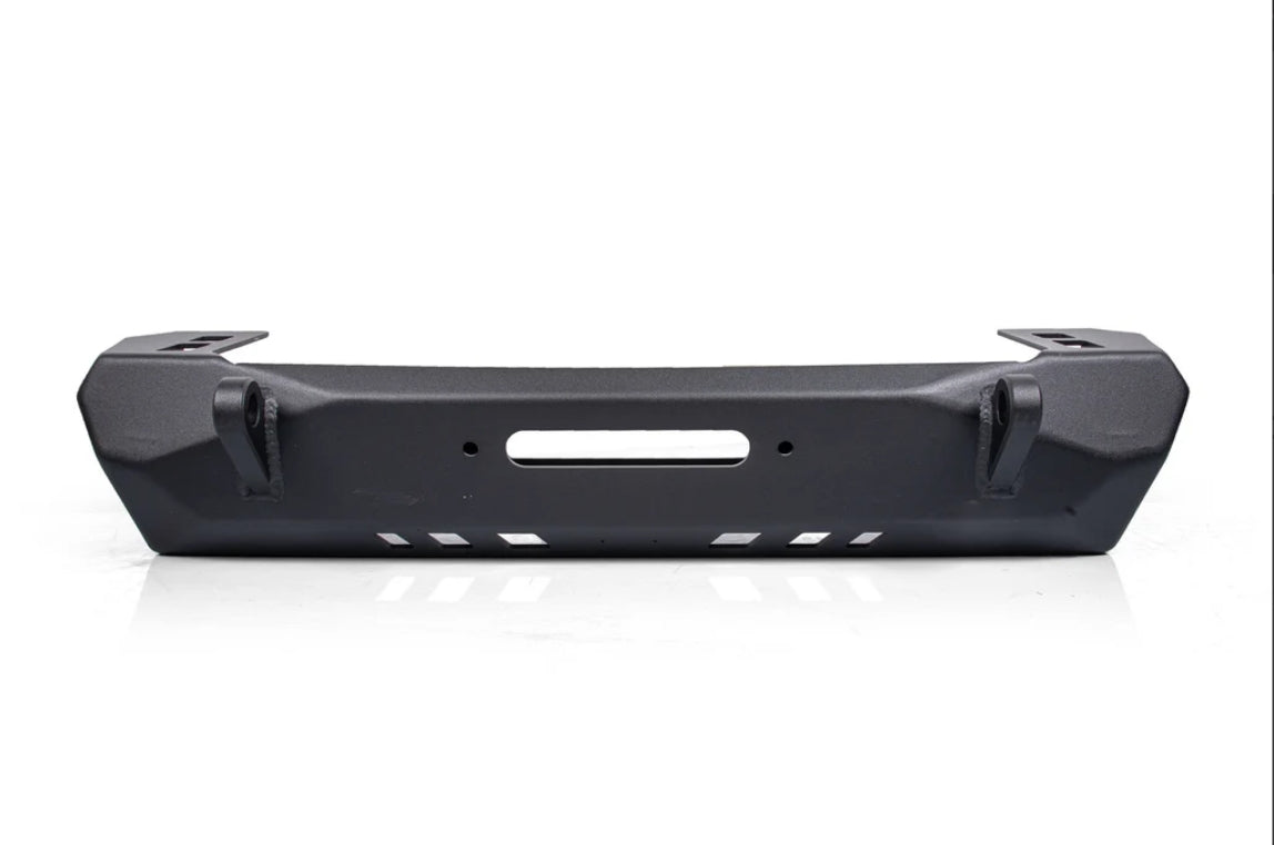 Crawltek Pyro Stubby Front Bumper - Black - TJ/LJ/YJ/CJ