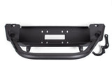 Crawltek Inferno Front Winch Bumper w/ Flat Top Stinger - Black - JK